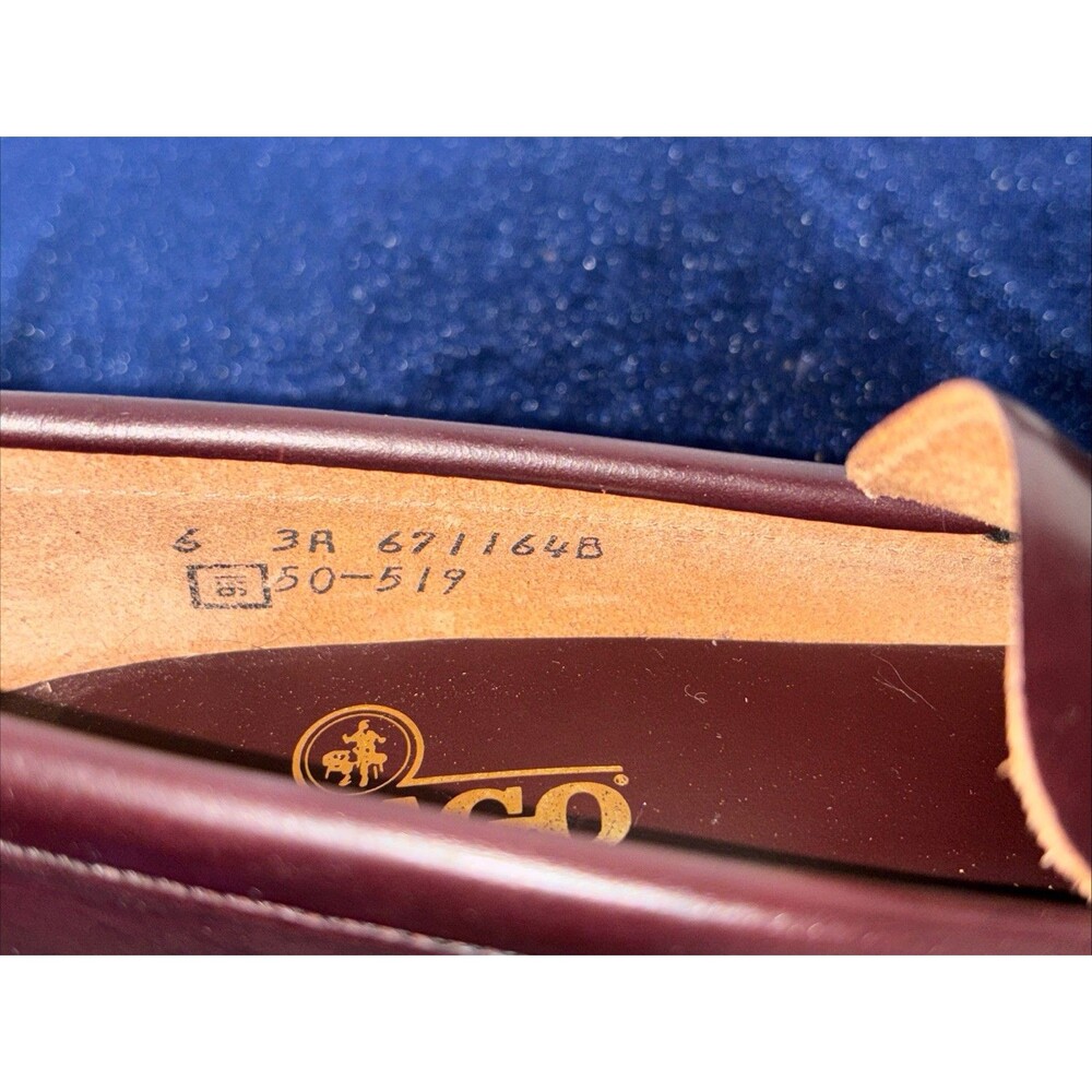 Sebago Burgundy Leather Penny Loafers - Picture 8 of 9